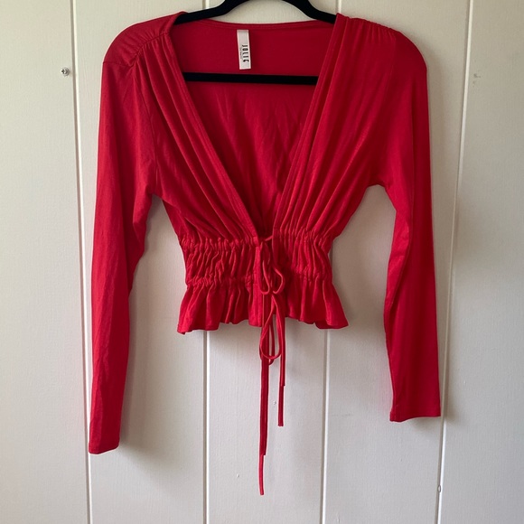 Jolie Tops - Red Toe Top